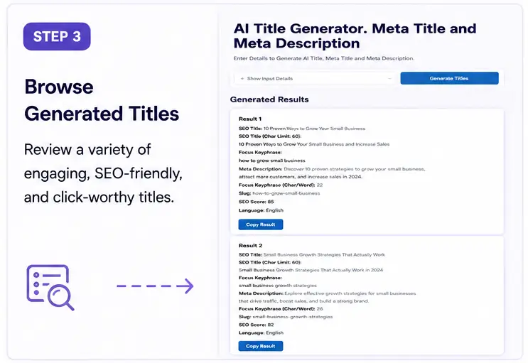 Browse Generated Titles